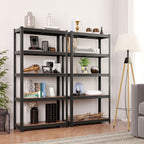 Set van 2 staande rekken – Verstelbaar en deelbaar – Zwart