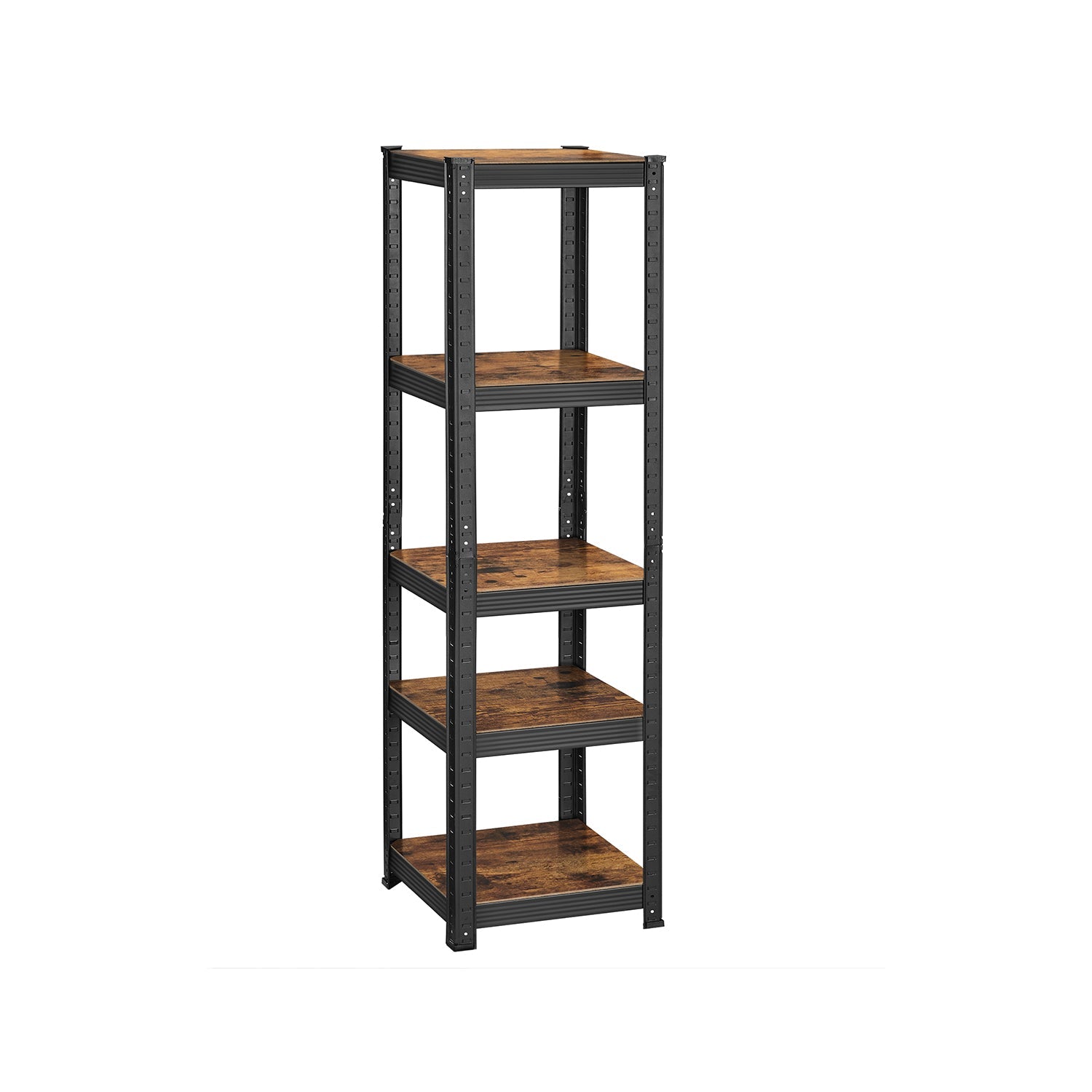 Kleine stellingkast - Woonkamerkast - Extra sterk - 5 niveaus - Zwart