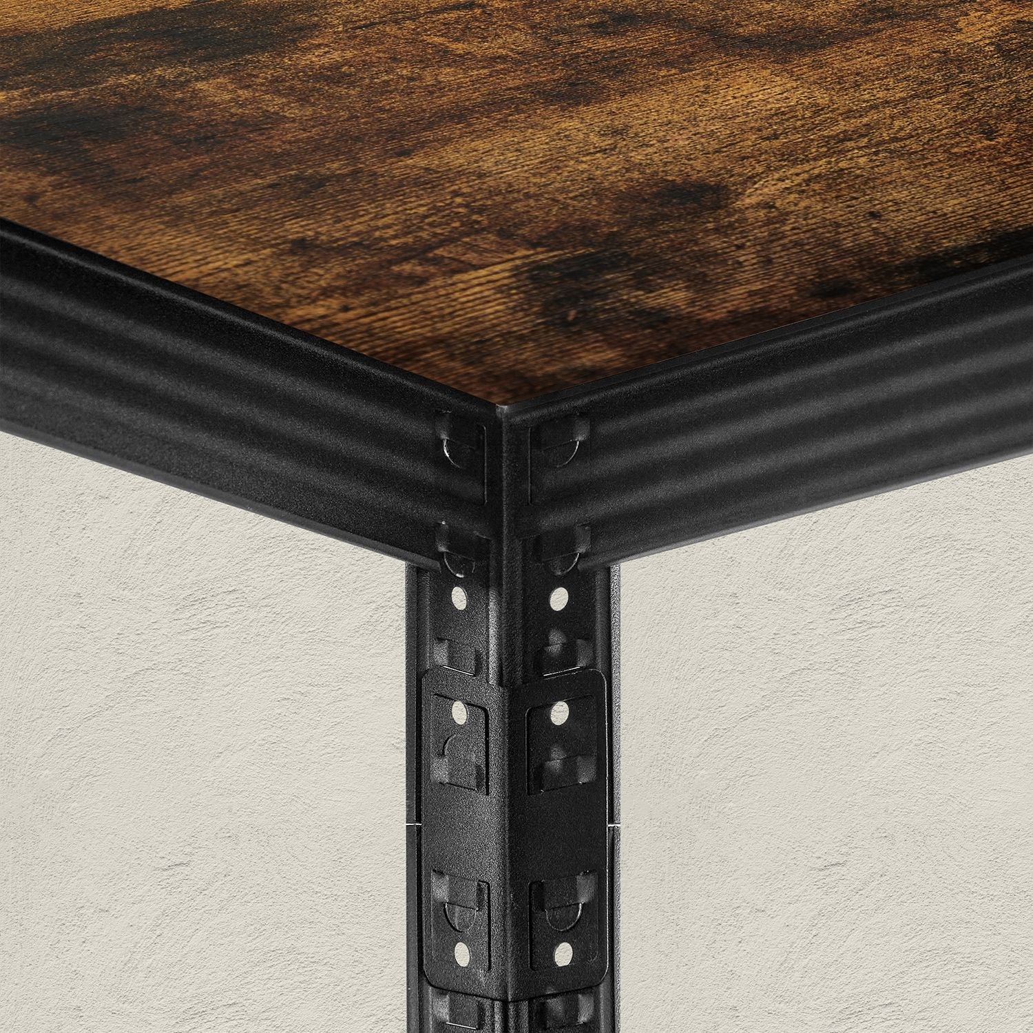 Stellingkast – verdeeld in 2 eenheden – voor 3 planken x 80 kg – spaanplaat en staal – inclusief anti-kantelkit