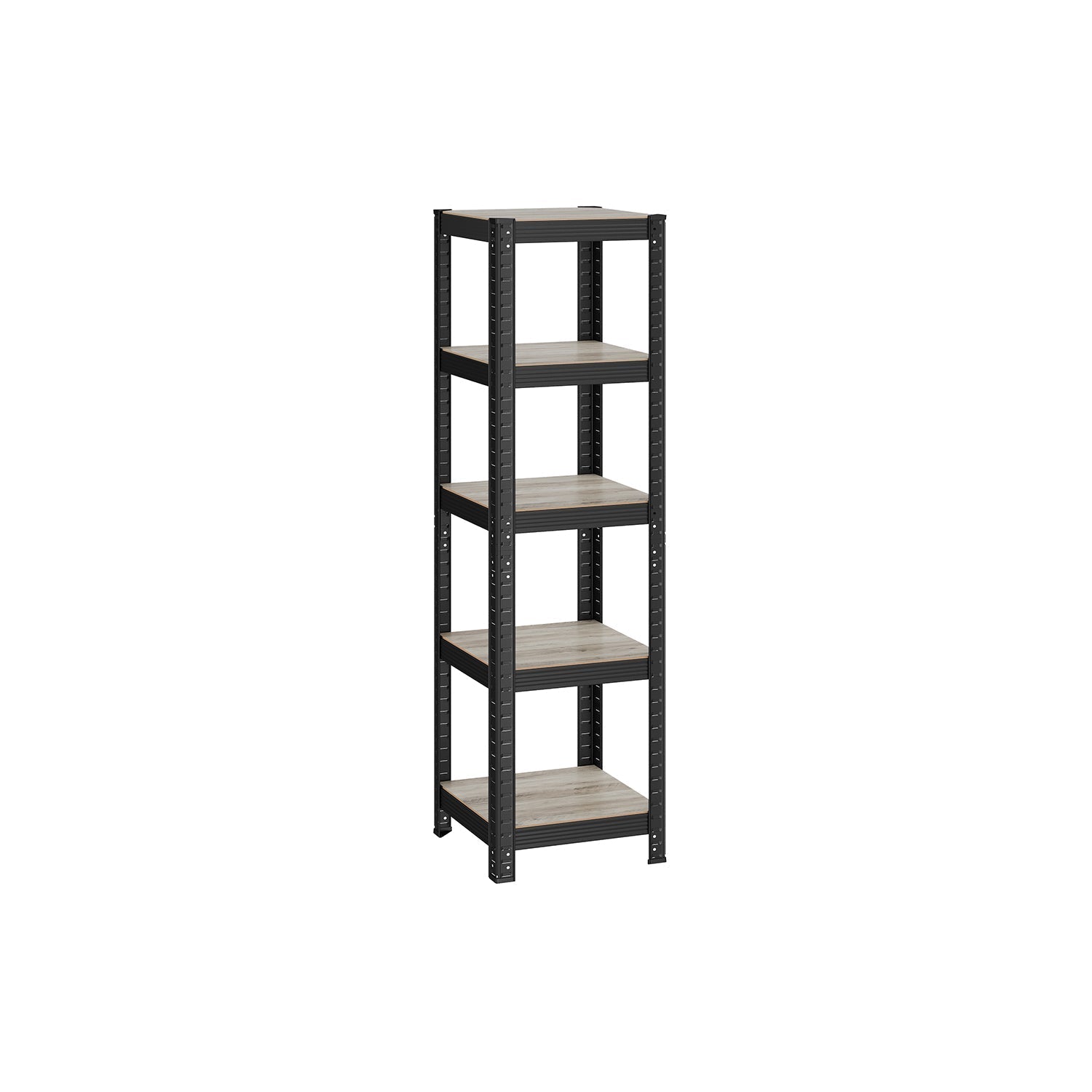 Kleine stellingkast - Woonkamerkast - Extra sterk - 5 niveaus - Zwart
