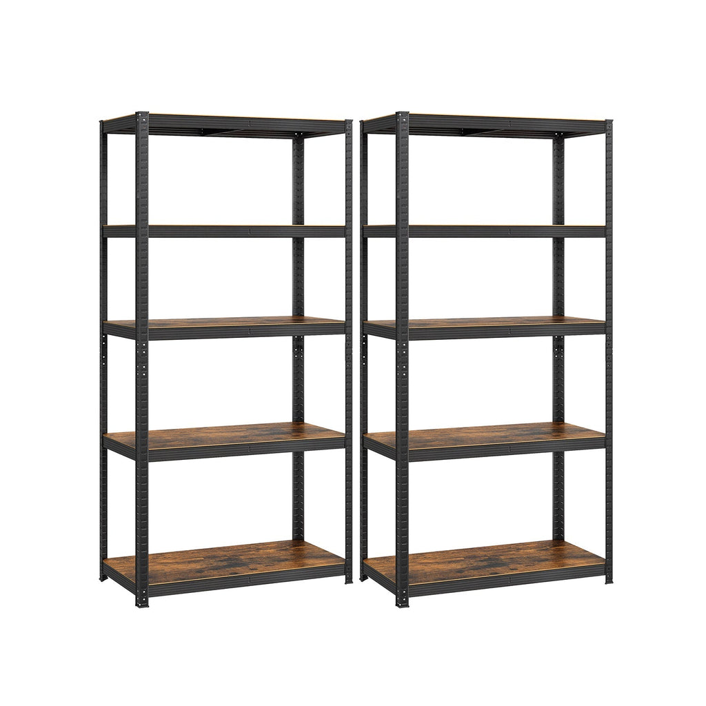 Set van 2 opbergplanken – zilver