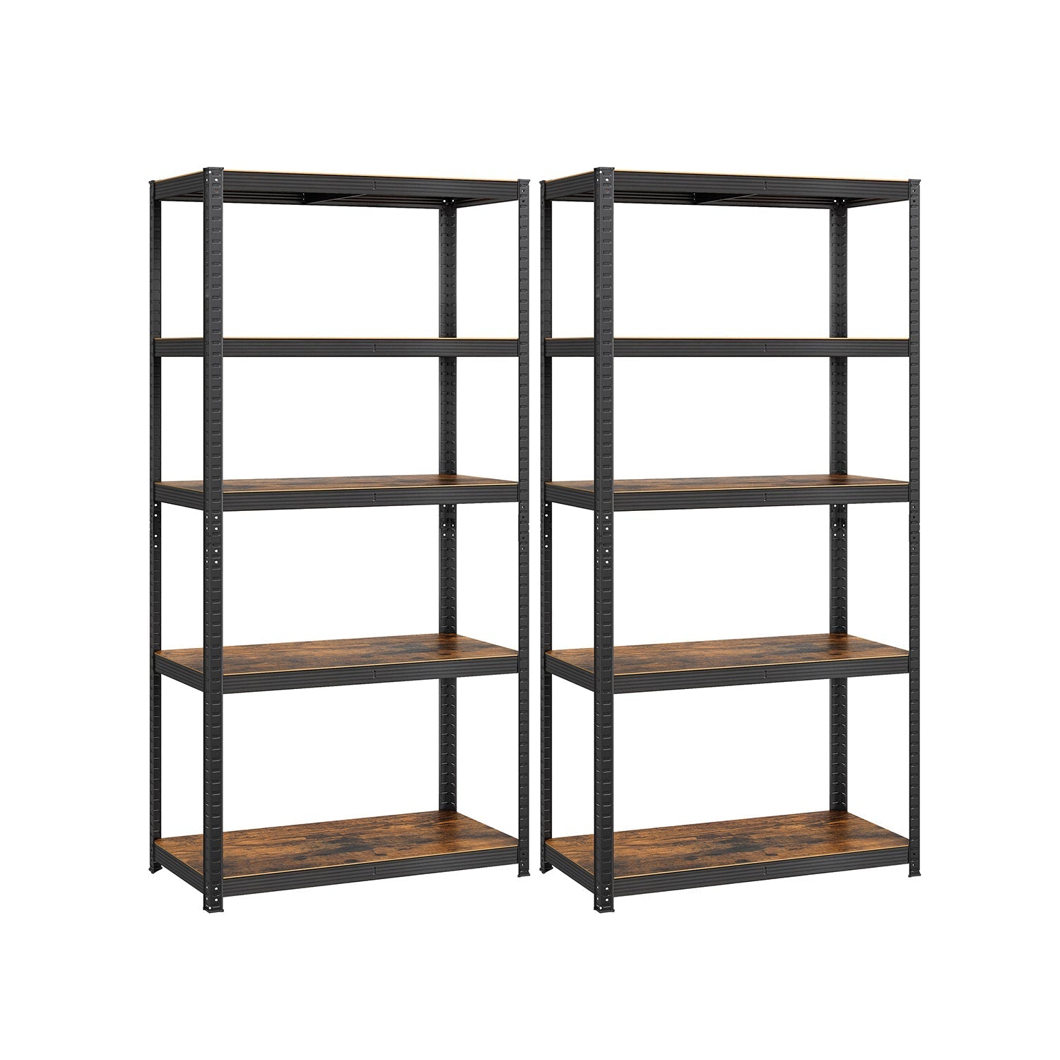 Set van 2 opbergplanken – zilver