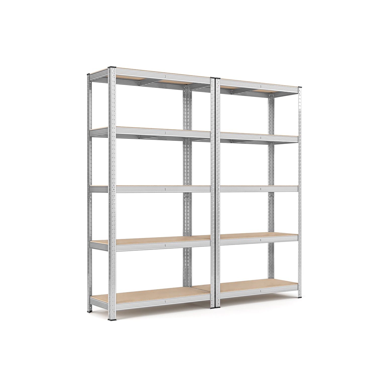 Set van 2 opbergplanken – zilver