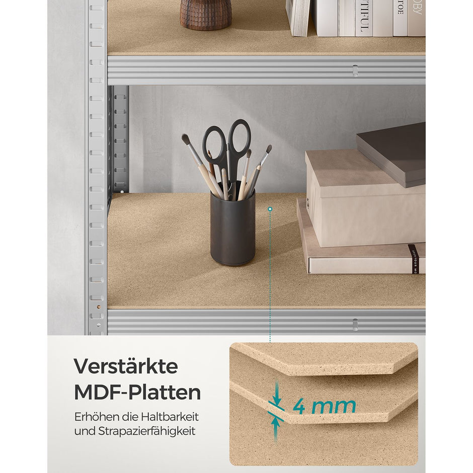 Set van 2 Stellingkasten – 180 x 90 x 40 cm – 875 kg draagvermogen – Met verstelbare planken