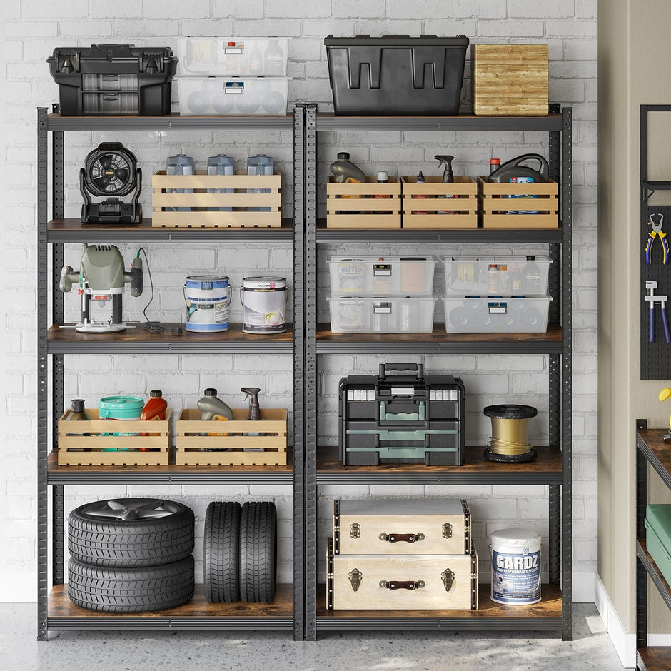 Stellingkast – 200 x 120 x 60 cm –  5 planken met tot 175 kg draagvermogen – Staal