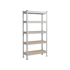 Zware plank – 5 planken – Staal – Zilver