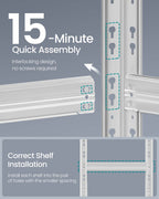 Stelling – robuust en verstelbaar – staal – zilver