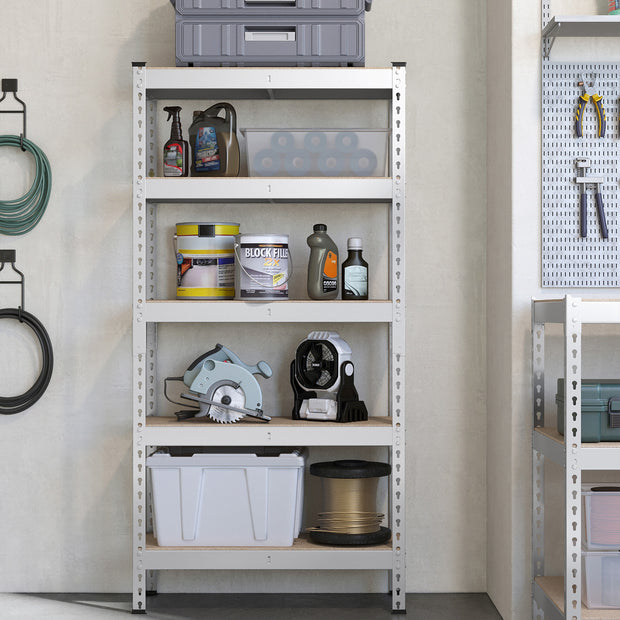 Stellingkast – 180 x 90 x 45 cm – 5 planken - 175 kg per plank – Staal en MDF