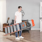 Ladder - Aluminium trapladder - 6 treden - Grijs / Oranje