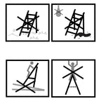 Ladder - 3 treden - Aluminium - Antislip voeten - Draagvermogen 150 kg