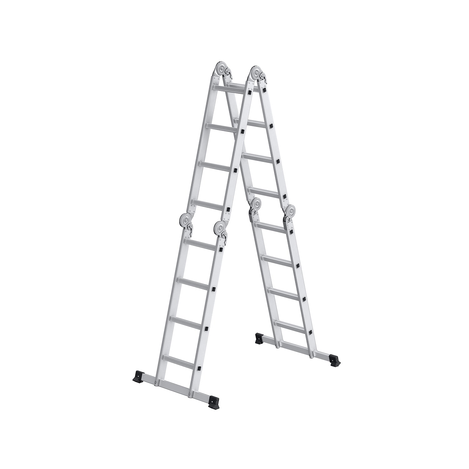Aluminium ladder – 16 treden – 430 cm – Zilver