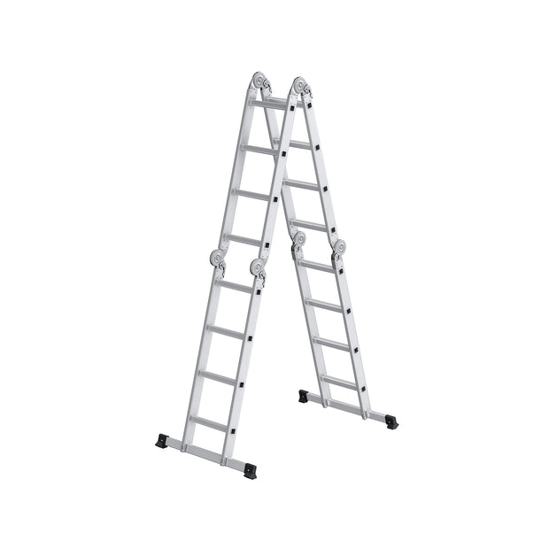 Aluminium ladder – 16 treden – 430 cm – Zilver
