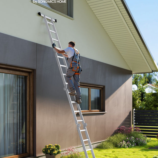 Aluminium ladder – 16 treden – 430 cm – Zilver