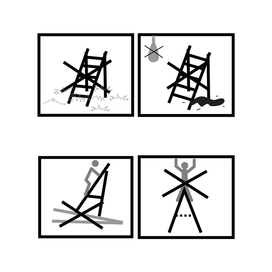 Vouwladder – Antislip en lichtgewicht – Zwart / Oranje / Zilver