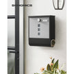 Wandbrievenbus – Met krantenbak en slot – Zwart-Zilver