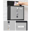 Wandbrievenbus – Met krantenbak en slot – Zwart-Zilver