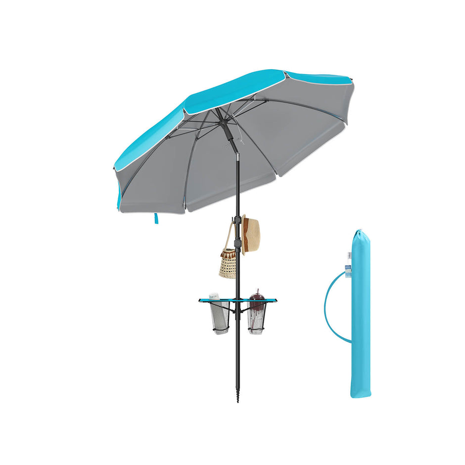 Parasol UPF 50+ – 30° Kantelbaar – Blauw
