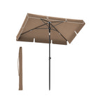 Parasol 200 X 125 Cm Opvouwbaar En In Hoogte Verstelbaar