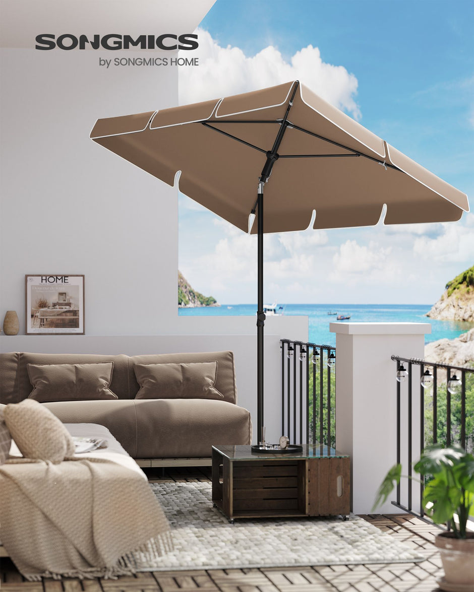 Parasol – Opvouwbaar en Verstelbaar – Walnoot Bruin