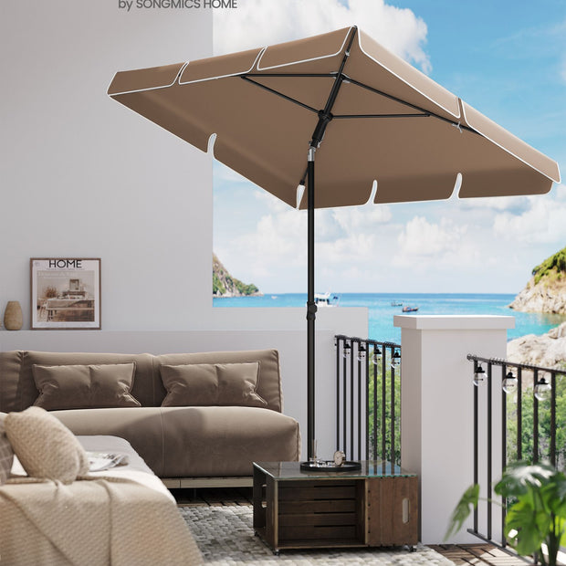 Parasol – Opvouwbaar en Verstelbaar – Walnoot Bruin