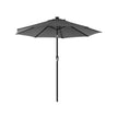 Parasol met LED solarverlichting 2,7 m taupe