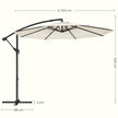 Parasol – UV-bescherming UPF 50+ – Beige