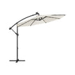 Zonne-energie Parasol met LED-Verlichting – Modern Design – Beige