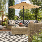 Parasol – UV-bescherming – 300 cm – taupe