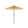 Parasol – UV-bescherming – 300 cm – taupe