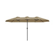 Dubbele parasol – UV-bescherming – wijnrood