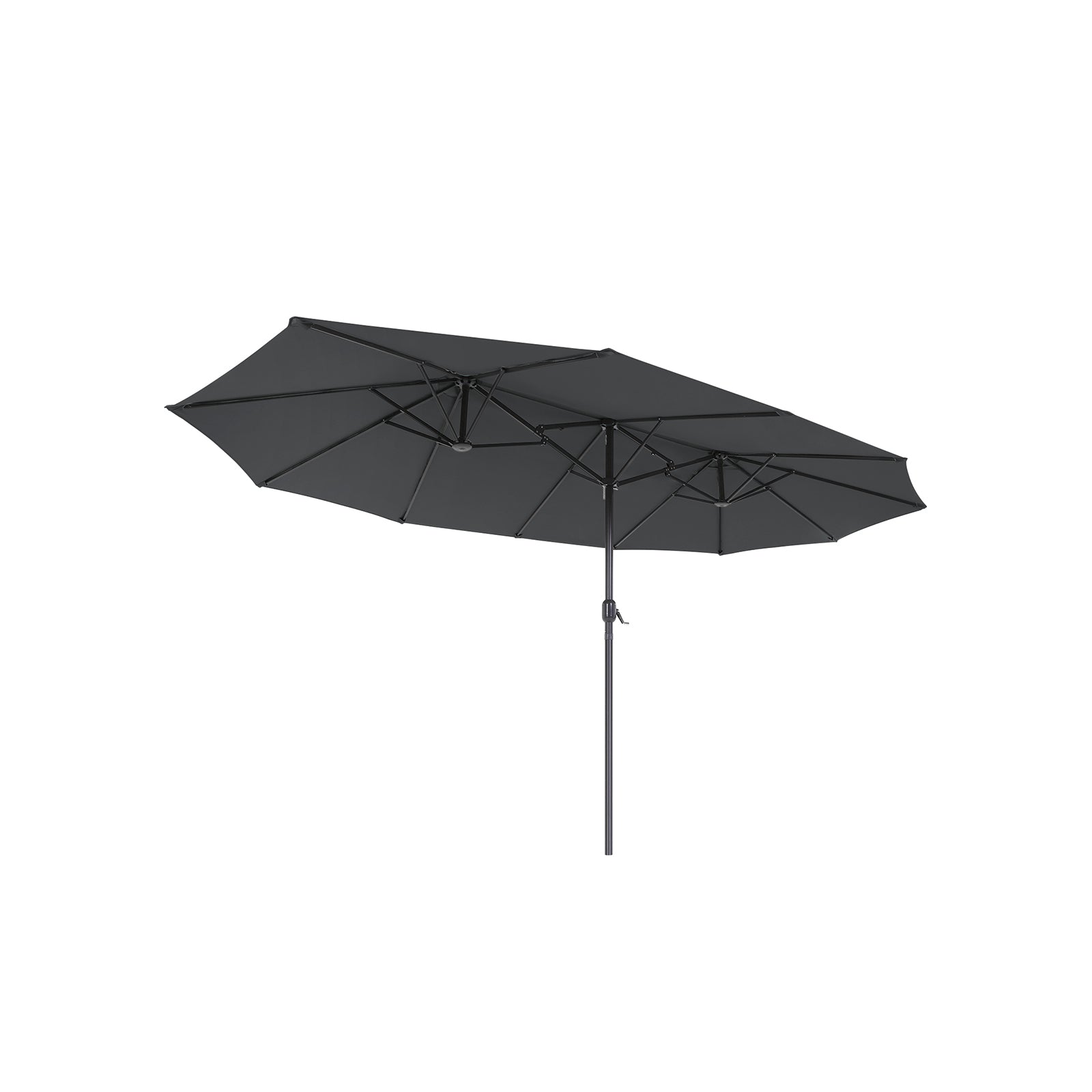 Dubbele parasol – UV-bescherming – wijnrood