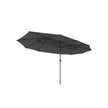 Dubbele parasol – UV-bescherming – wijnrood