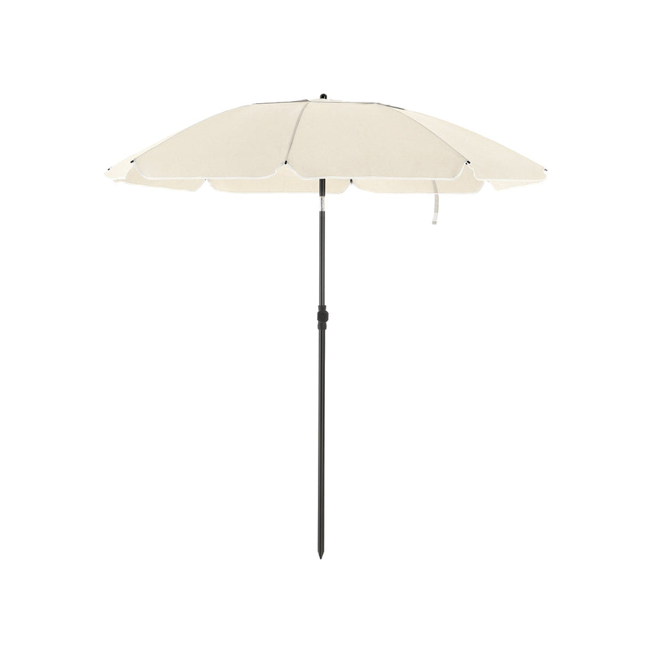 Parasol – Kantelbaar met zwengel – Ø 200 cm – Taupe