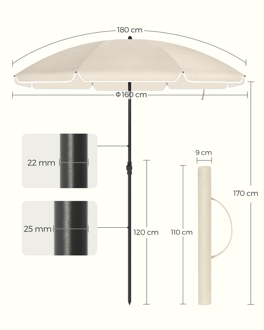 Parasol – beige