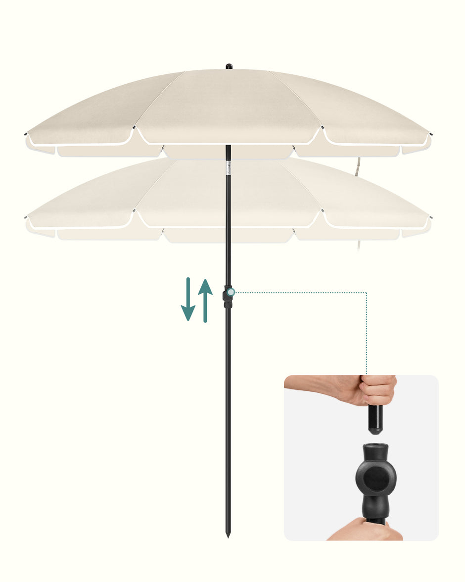 Parasol – UV-bestendig en waterdicht – beige