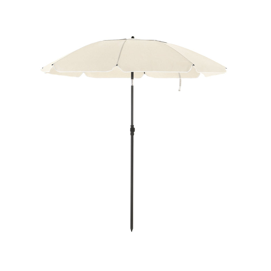 Parasol – Kantelbaar met zwengel – Ø 200 cm – Taupe