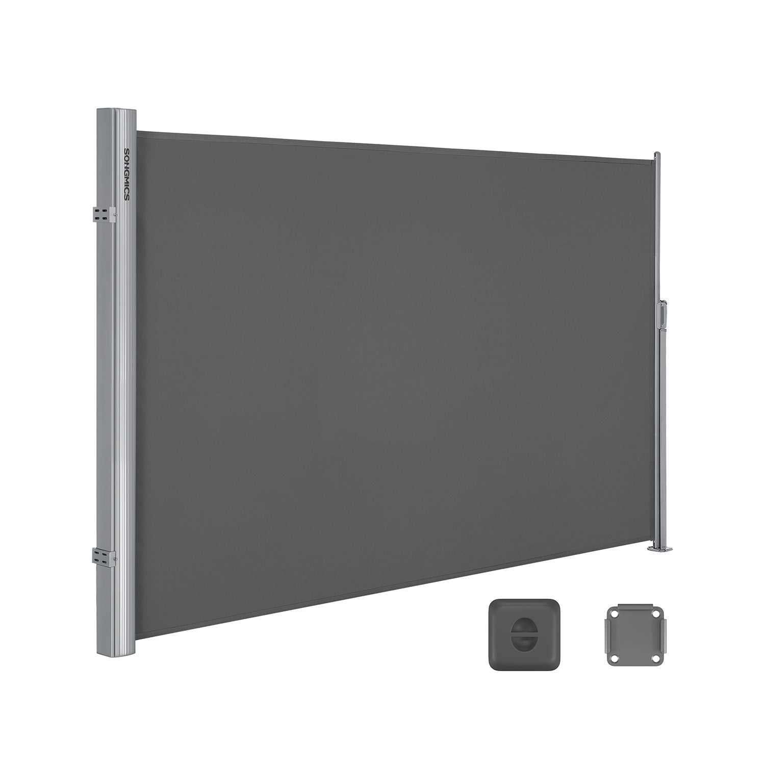 Zijluifel - 160 x 400 cm - Uitschuifbaar - Privacyscherm - Antraciet