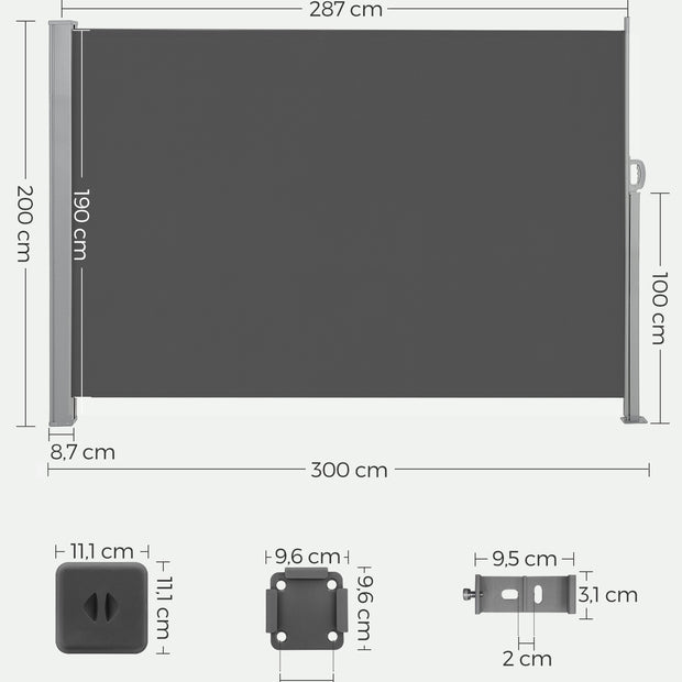Zijluifel – Waterdicht en UV-bestendig – Antraciet