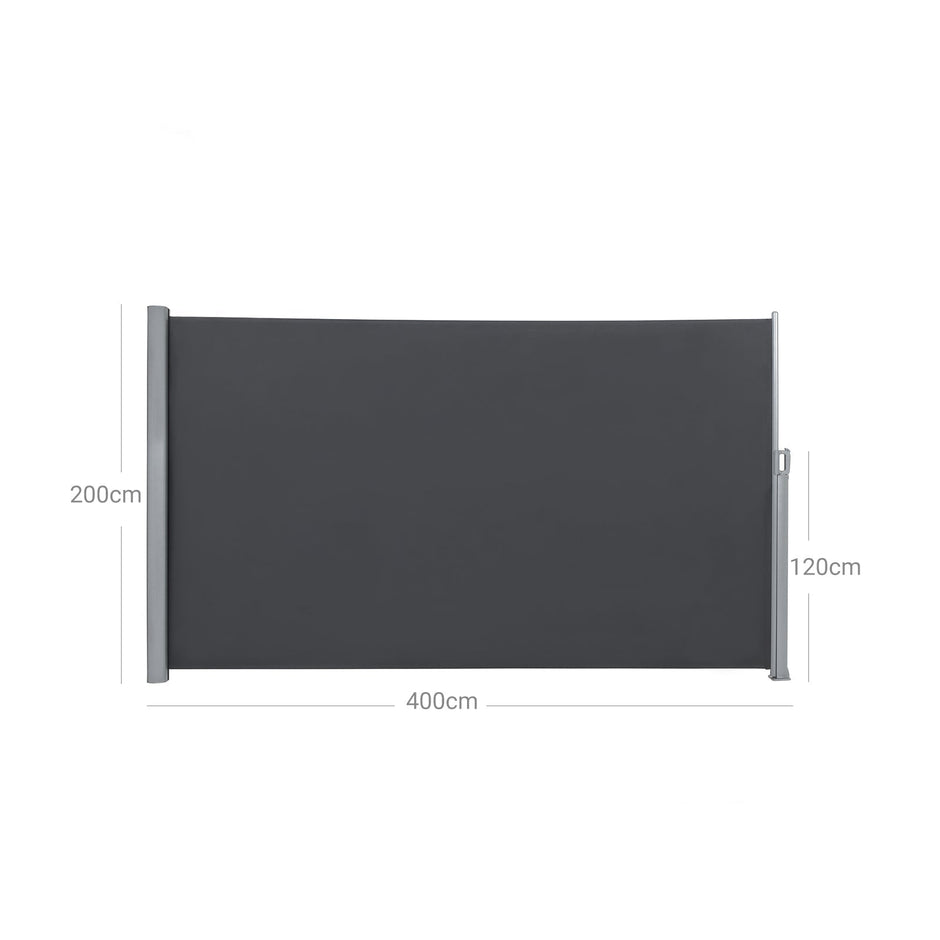 Zijluifel – Uittrekbaar zonnescherm – Inkijkbescherming – Antraciet