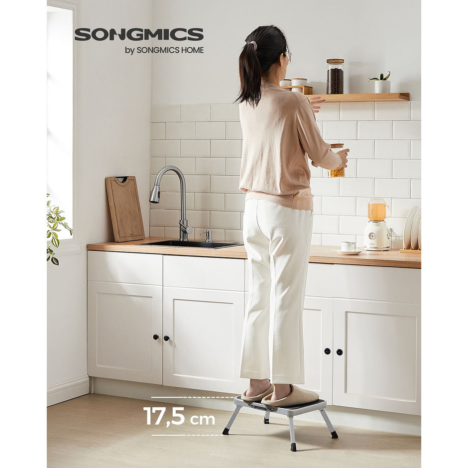 Opvouwbare ladder – Stabiel en veilig – Grijs