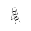 Trapladder – 4 treden – draagvermogen 150 kg – duifgrijs