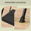 Opvouwbare Trapladder - 2 Treden - Staal - Draagvermogen tot 150 kg - Zwart