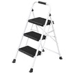 Opvouwbare Trapladder - 3 Treden - Staal - Draagvermogen tot 150 kg - Wit