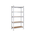 Opbergrek - Metalen kast - 875 kg draagkracht - 180 x 90 x 40 cm - Zilver