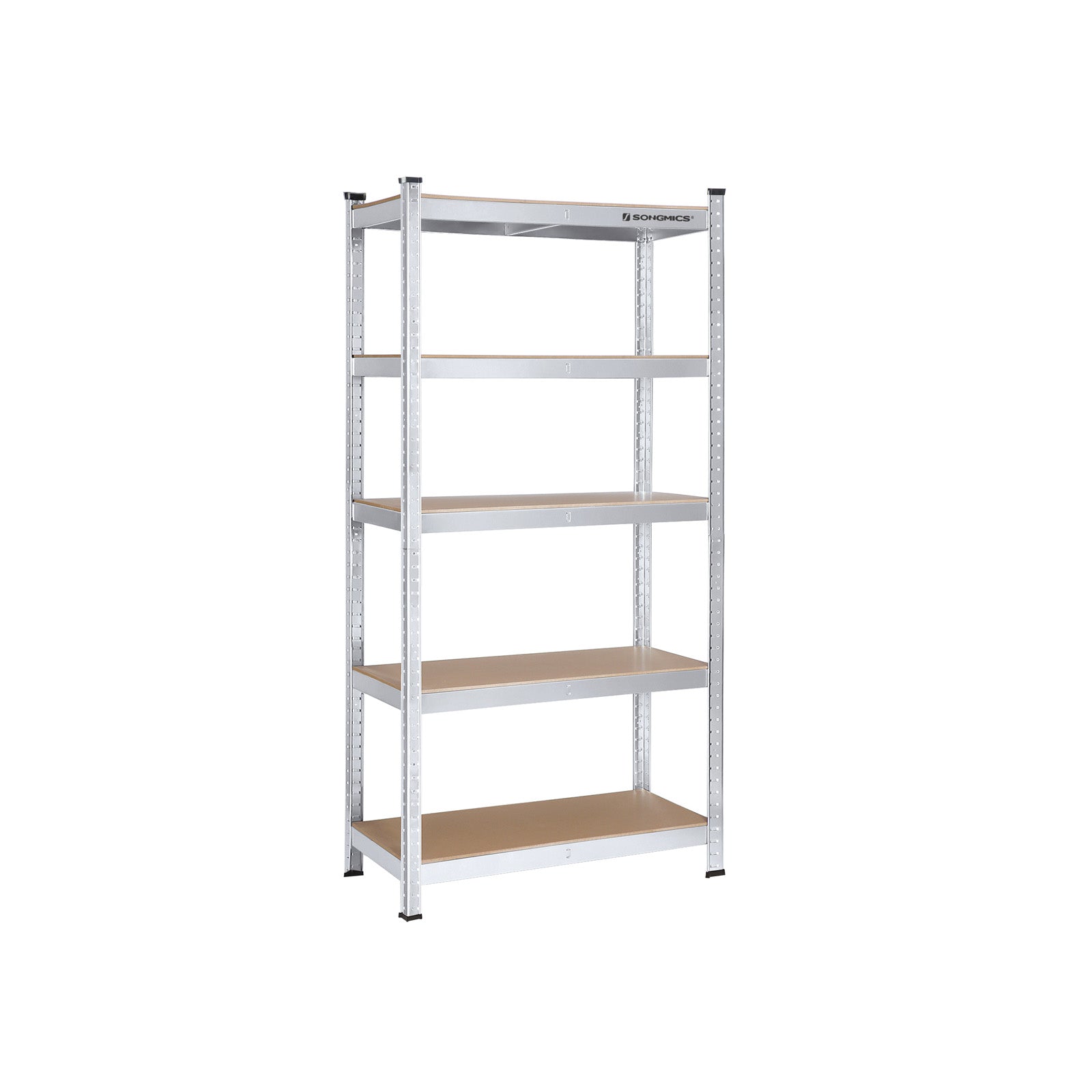 Opbergrek - Metalen kast - 875 kg draagkracht - 180 x 90 x 40 cm - Zilver