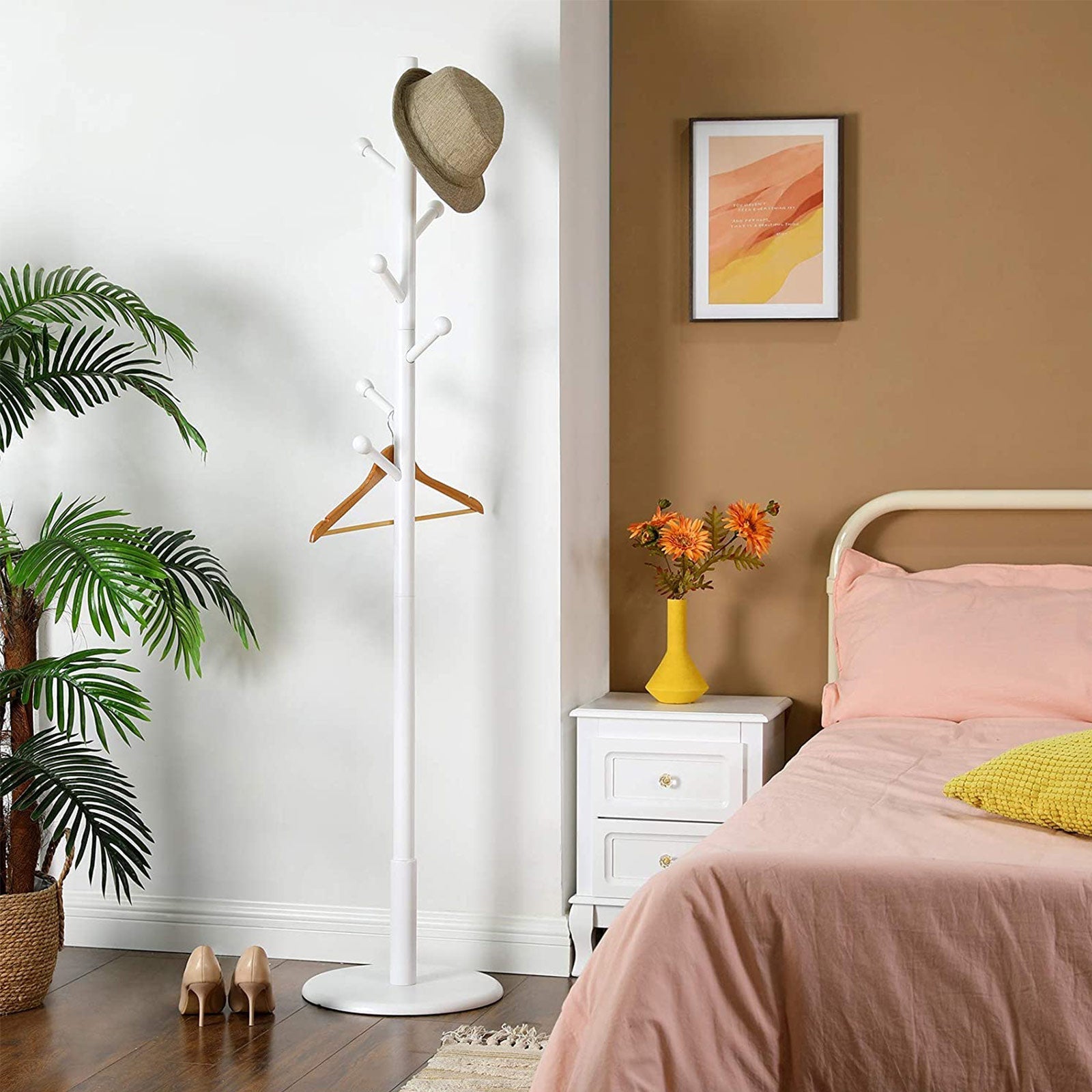 Kapstok – Stabiel met 7 haken – Wit