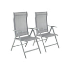 Tuinstoelen – set van 2 – grijs