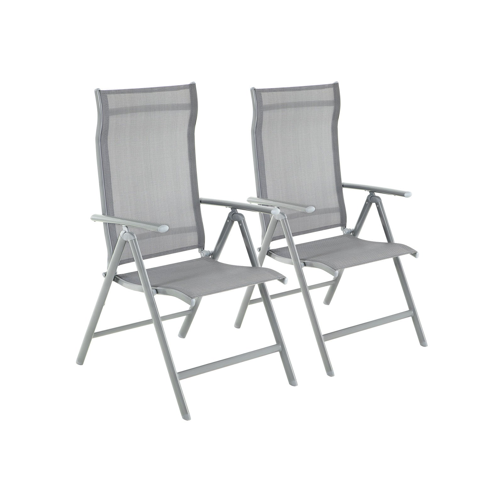 Tuinstoelen – set van 2 – grijs
