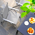 Tuinstoelen – set van 2 – grijs