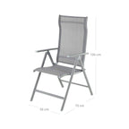 Tuinstoelen – set van 2 – grijs